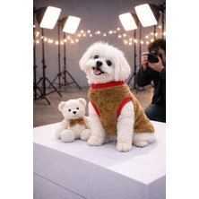 Kahverengi Sıcacık Peluş Köpek Üstü