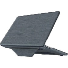 Tunç Line Macbook Air 13.6 Macbook Kumaş Kapak - Gri