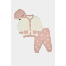 Pierre Cardin Yıldızlı Triko Bebek & Çocuk 3'lü Alt-Üst Takım 303955