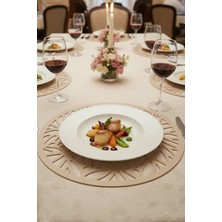 Morika Hotel & Home Textile Deluxe Serisi 6'lı Yuvarlak Amerikan Servisi