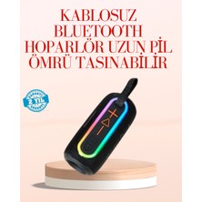 Dinç Store 44 Taşınabilir Bluetooth Hoparlör Kırmızı IP67 Su Geçirmez Dinç Store