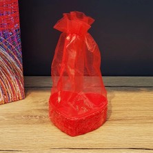 Sb Shopping Kırmızı Kalpli Tül Kese