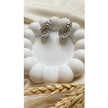 Stainless Steel Çelik Boutique Badem Küpe