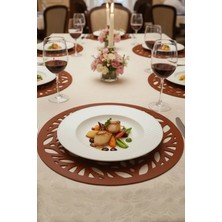 Morika Hotel & Home Textile Deluxe Serisi 6'lı Yuvarlak Amerikan Servisi