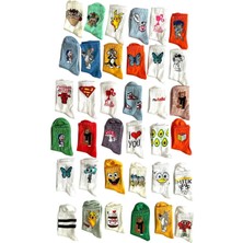 UZN Socks 10 Çift Karakter Desenli Renkli Unisex Pamuklu Kolej Çorap Seti | Eğlenceli & Günlük