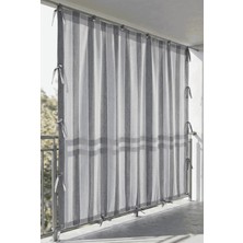 Ceylan Home 4 Tarafı Kuş Gözlü Bahçe Brandası | Dış Mekan Balkon, Garaj ve Teras Perdesi – Gri Gri