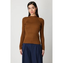 On Triko Dik Yaka Fitilli Triko Kazak 60357