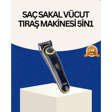 Marsilyan Şarjlı Sessiz Çalışan Saç ve Sakal Şekillendirici Profesyonel Erkek Tıraş Makinesi