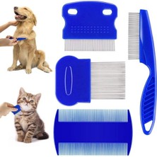 4'lü Bit Evcil Hayvan Tarak Seti Kedi Köpek Bit Tarak Seti Pire Tarağı