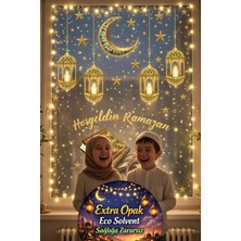 Kt Grup Hoşgeldin Ramazan Temalı Ay Yıldız Fener Mat Görünümlü Sticker Seti