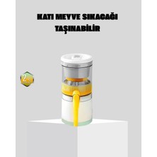 TeknoBaran Taşınabilir Katı Meyve Sıkacağı – 45W Güçlü Motor, Çift Kesici Bıçak, USB Şarjlı ve
