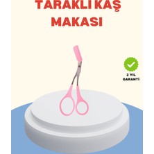 Dinç Store 44 Profesyonel Taraklı Kaş Makası – Evde ve Salon Kullanımına Uygun Dinç Store