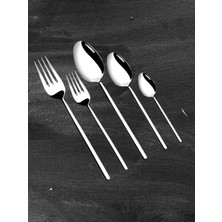 Nehir Gloria 30 Parça Çatal Kaşık Seti Takımı 6 Kişilik Paslanmaz Çelik