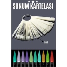 SHC4200 Bfs Beyaz Protez Jel Tırnak Eğitim ve Sunum Kartelası