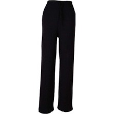 Trender Gofre Siyah Kadın Pantolon 2498