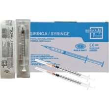 cgp medikal can güven park 1 ml Enjektör 3 Parça Kahverengi 26 G / 13 mm 100 Adet