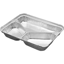 Home Alüminyum 3 Gözlü Kap 100 Adet