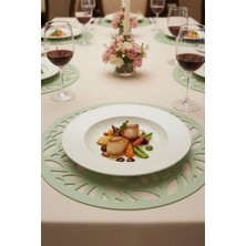 Morika Hotel & Home Textile Deluxe Serisi 6'lı Yuvarlak Amerikan Servisi