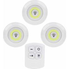 DecoTech Kablosuz Pilli Işıldak  Masa Lambası Mutfak Tezgah Altı Banyo Dolabı Dolap Içi