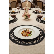 Morika Hotel & Home Textile Deluxe Serisi 6'lı Yuvarlak Amerikan Servisi