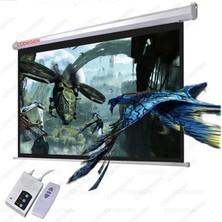 Novytech Codegen EX30 Motorlu Kumandalı Projeksiyon Perdesi 300X250
