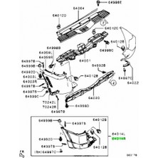 TŞT Mitsubishi Pajero Arka Tampon Sıyah Sağ 2007  (Oem No:  6410B024WB)