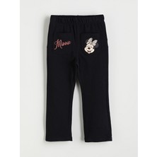 Lc Waikiki Yeni Sezon Beli Lastikli Minnie Mouse Baskılı Kız Çocuk Tayt