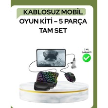 Dinç Store 44 Mobil Pubg Oyuncuları Için 5in1 Klavye Mouse Oyun Seti – Bt5.3 Destekli Dinç Store