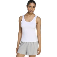 Adidas Running Essentials Kadın Beyaz Yuvarlak Yaka Atlet