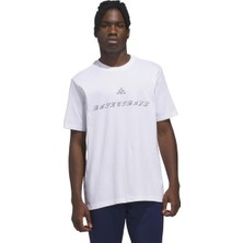 Adidas Rose Thorn Erkek Beyaz Yuvarlak Yaka Tişört