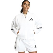Adidas Z.n.e Woven Bom Kadın Beyaz Dik Yaka Ceket