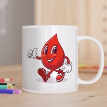 Asilmeydan Kırmızı Su Damlası Karakteri Hediyelik Kupa Bardak