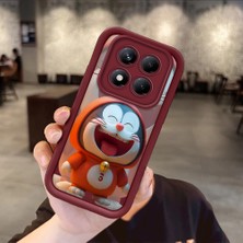 HONTINGA Xiaomi Redmi Note 14 Pro Plus 5g Note 14S 4g Uyumlu Telefon Kılıfı Düşüme Önleyici Basitlik Anti Düşme Kamera Korumali Karikatür Bordo Desen Yumuşak Silikon Telefon Kılıfı K2-7066