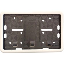 Otohousse Çerçeveli Motor Plakalık Plaka Altlığı Beyaz 17X26 cm