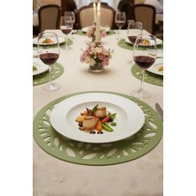 Morika Hotel & Home Textile Deluxe Serisi 6'lı Yuvarlak Amerikan Servisi