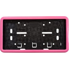 Otohousse Çerçeveli Dikdörtgen Plakalık Plaka Altlığı Pembe  32X17 cm