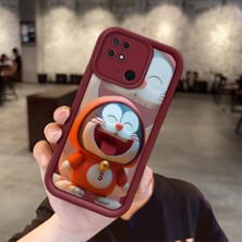 HONTINGA Xiaomi Redmi Note 10 Pro Note 10S 10A 10C 10 2022 4g Uyumlu Telefon Kılıfı Düşüme Önleyici Basitlik Anti Düşme Kamera Korumali Karikatür Bordo Desen Yumuşak Silikon Telefon Kılıfı K2-7066