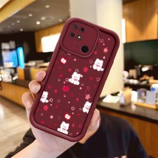 HONTINGA Xiaomi Redmi Note 10 Pro Note 10S 10A 10C 10 2022 4g Uyumlu Telefon Kılıfı Düşüme Önleyici Basitlik Anti Düşme Kamera Korumali Kiraz Bordo Desen Yumuşak Silikon Telefon Kılıfı K2-7150