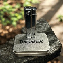 Metal Lüks Kutulu Izgaralı Gazlı Çakmak