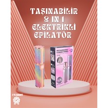 DecoTech Paslanmaz Çelik Bıçaklı USB Epilatör – Kaş, Üst Dudak ve Çene Tüy Temizleyici