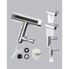Dinç Store 44 360° Dönebilen Musluk Başlığı 4 Fonksiyonlu Su Tasarruflu ve Dayanıklı Dinç Store