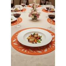 Morika Hotel & Home Textile Deluxe Serisi 6'lı Yuvarlak Amerikan Servisi