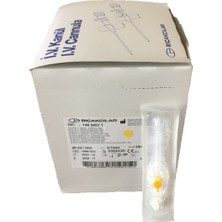 cgp medikal can güven park Hayvan Medikal Ürünleri Anjiokat 24G Sarı 1 Kutu - (80 Adet)