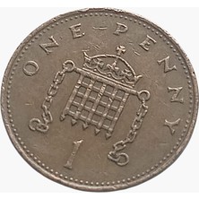 1988 Ingiltere 1 Penny Koleksiyon Yabancı Madeni Para Eski Para Hobi Hediye Antika