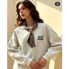 Karsel Kadın Fularli Sweatshirt