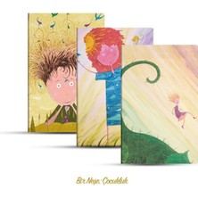 Lokiboo Üçlü Çizgili Defter Seti: Bir Neşe: Çocukluk