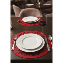 Morika Hotel & Home Textile Deluxe Serisi 6'lı Yuvarlak Amerikan Servisi