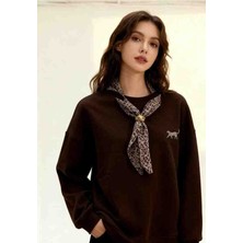 Karsel Fularli Kadın Sweatshirt