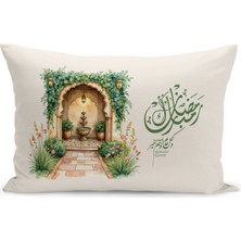 Bertille Home Ramazan Serisi Çift Tarafı Dijital Baskılı Kırlent Kılıfı (Ramadan Cushion Cover)