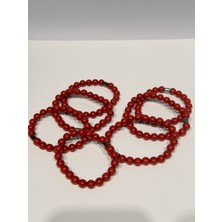 Gemsartdeco Zinobar (Zinober) Doğaltaş Bileklik (8mm)